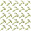 Clipco Papierhefter Klein 1/2-Zoll Messingbeschichtet (100-Pack) 1