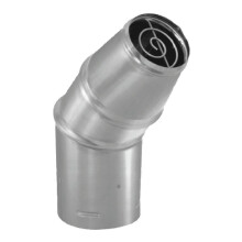 M&G DuraVent 4PVP-HC2 PelletVent Pro Horisontell Kappa med Taperad ände, Rostfritt Stål, 4"