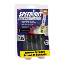 Ontel SpeedOut Cobalt beschädigte Schrauben Extractor Set, 4-teilig