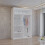MN Furniture Sliding Doors Mirrored Wardrobes Shelves White 120cm 2