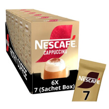 Nescafe Cappuccino Sachets 6 x 7 x 15.5g