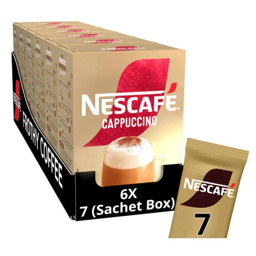 Nescafe Nescafe Cappuccino Sachets 6 x 7 x 15.5g