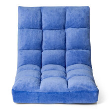 Bodenstuhl verstellbar Bodensessel mit Rückenlehne Bodenkissen 105 x 56 x 15 cm Blau