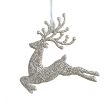 Weihnachtsbaum-Anhänger mit Elchmotiv, pflegeleicht, hochwertige Verarbeitung, ideal für Zuhause, Garten, Terrasse, Veranda und Party