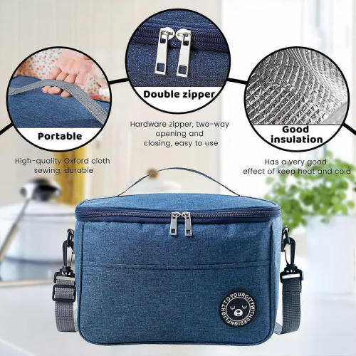 Faltbare Kühltasche, kleine Kühltasche (Marineblau) 2