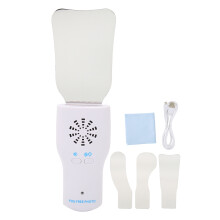 Kit de inspecție orală cu set complet de oglinzi din sticlă placate cu rodiu, ventilator anti-aburire și mâner cu iluminare LED pentru