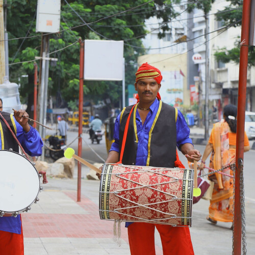 1Groene Drumstok Met Vilten Kop Voor Percussie En Snaardrum 2