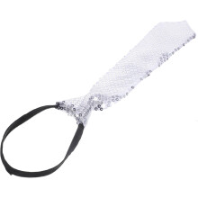 Stropdas met pailletten, decoratieve feeststropdas voor cosplay, mannen, sprankelende stropdas, kostuumaccessoire, feestversiering