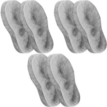 12 paar warme winterzooltjes, pluizige inzetstukken voor slippers en laarzen, voor comfortabele warmte aan de voeten bij koud weer.