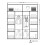 MN Furniture Sliding Doors Mirrored Wardrobes Shelves Black 203cm 4