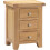 Seconique Windsor 3 Drawer Bedside - Natural Oak 2