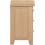 Seconique Windsor 3 Drawer Bedside - Natural Oak 5
