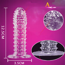 (A) Crystal Delay Silicone Masturbator - Reusable