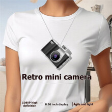 1080P Retro Digitale Camera Video Recorder LED Vullicht 0.96 Inch IPS Scherm Draagbare Digitale Camera ZWART