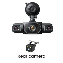 Bil DVR-Kamera 1080P 4-Lins Inuti Fordonet Dash Cam 4-Vägs Kamerainspelare Videoregistrator Dashcam-Videokamera