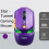 Inphic Mouse da Gioco Wireless e-Sports 12800 DPI con Tripla Modalità di Connessione e Alta Precisione per Computer e Laptop 3