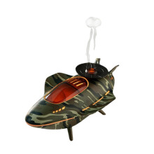 Machine D'Aromathérapie en Forme de Vaisseau Spatial, Spray Méduse, Lumière D'Ambiance Colorée, Humidificateur D'Aromathérapie Silencieux pour la
