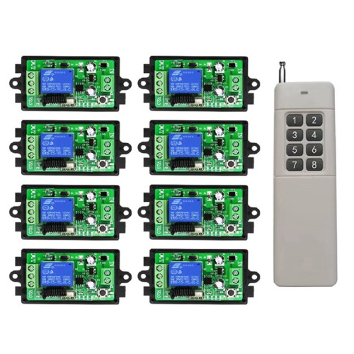 DC12V 1CH RF Relay  Wireless Remote Control for Light /Lamp/ Garage Doors Shutters Projection Screen