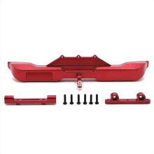 Metal Rear Bumper for 104010 104020 104026 RC Car Upgrade Parts Rear Anti-Collision with Trailer Hook, Rescue Towing A