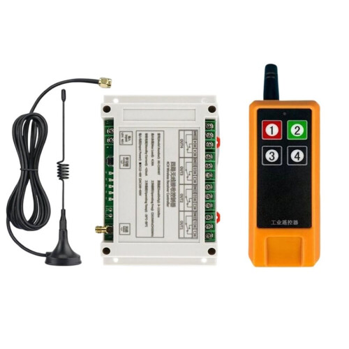 DC12V-48V 4CH Wireless Remote Control 30A Garage Doors  Transmitter LED Light  Relay+RF433Mhz Remote