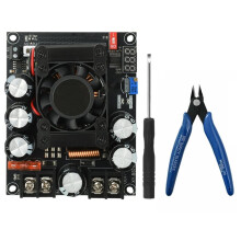 Step- Power Module 8-32V to 55V 12-60V to 90V 96% Efficiency Fan Cooling High Current 50A for Amp/Industrial 900W