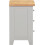 Seconique Windsor 3 Drawer Bedside - Pebble Grey/Oak 6