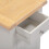Seconique Windsor 3 Drawer Bedside - Pebble Grey/Oak 5