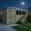 15 x 5 Pent Shed Tanalised (Single Door, With Windows) 3