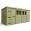 15 x 5 Pent Shed Tanalised (Single Door, With Windows) 2