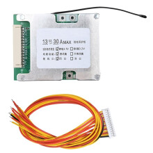 Placa de Protección de Batería BMS 13S 48V 30A 18650 Mismo Puerto con Ecualización Placa de Protección de Equilibrio de Batería para Bicicleta