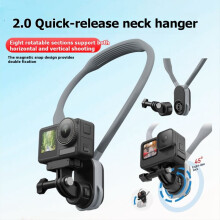 Quick Release Silicone Neck Mount Hold Strap for  Hero   Osmo Action and Other Action Cameras 600mm