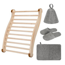 Supportive Sauna Chair Backrest Having 4 Grip Pads For Stable