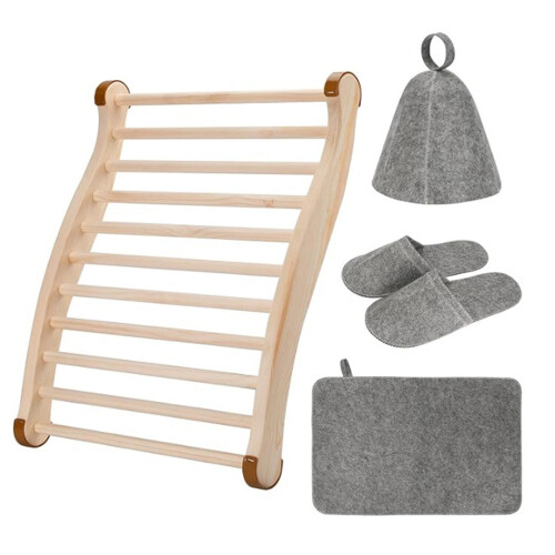 Supportive Sauna Chair Backrest Having 4 Grip Pads For Stable