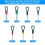 Terminal Removal Tool Kit 172Pcs Depinning Tool Electrical Connector Pin Removal Tool Kit Pin Extractor Tool Set 8