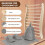 Supportive Sauna Chair Backrest Having 4 Grip Pads For Stable 3