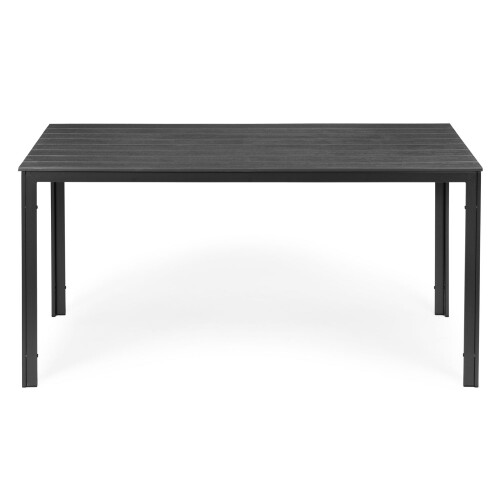 Polywood 6-Sitzer-Gartentisch mit Terrassenmöbeln, grau 2