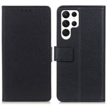 Étui portefeuille pour Samsung Galaxy S23 Ultra - Noir