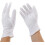 par de gants de tissu en coton, blancs, taille M 1