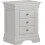 Seconique Bordeaux 3 Drawer Bedside - Pebble Grey 2