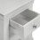 Seconique Bordeaux 3 Drawer Bedside - Pebble Grey 7