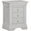 Seconique Bordeaux 3 Drawer Bedside - Pebble Grey 8