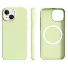 Kompatibel med iPhone 14 13 cover Kompatibel med MagSafe ultratyndt flydende silikone PC-telefoncover