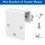 2 Pack Gutter Mount Bracket for  E330 Professional, No-Drill Dedicated Wall-Mounted Sink Bracket 1