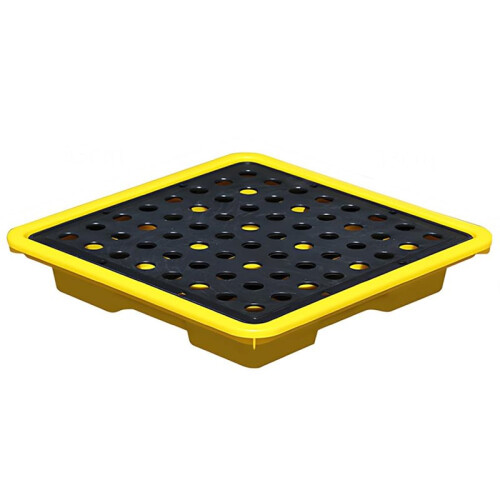 Spill Tray for Chemicals - Resistant, Stackable Design with Removable Grid, Ideal for Industrial and Laboratory Use