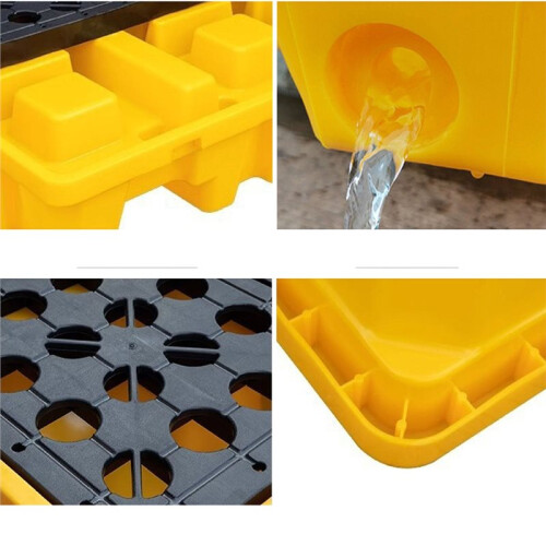 Spill Tray for Chemicals - Resistant, Stackable Design with Removable Grid, Ideal for Industrial and Laboratory Use 2