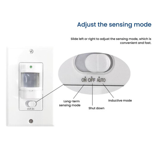 110V -220VAC Wall Mounted Motion Sensor  ,Automatic PIR Infrared Light  with Light Control Sensor 2