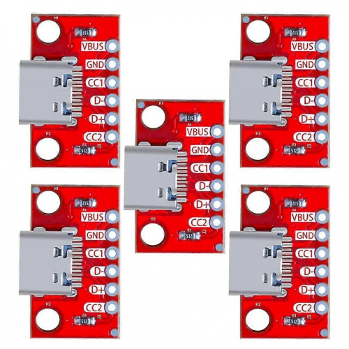 stk./parti USB Type-C Breakout Board Seriel Basic Breakout Hun-stik Type PCB Konverterkort