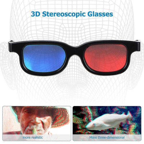 10 τεμάχια γυαλιά 3D για ταινίες 3D, κόκκινα-μπλε, επίπεδα γυαλιά 3D, γυαλιά οράσεως, α 1