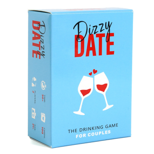Νεότερο παιχνίδι καρτών Dizzy Date για ζευγάρια, βραδινά ραντεβού, παιχνίδι 100 καρτώ