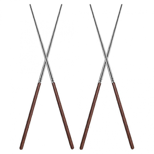 Μακριά ξυλάκια μαγειρέματος από ανοξείδωτο ατσάλι για χρήση στην κουζίνα για τη 2